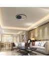 V-TAC 70W LED Таванна Лампа 3в1 Димираща С IR Дистанционно Черно Тяло - 24179 - 3