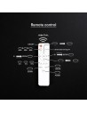 V-TAC 70W LED Таванна Лампа 3в1 Димираща С IR Дистанционно Черно Тяло - 24179 - 4
