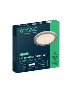 V-TAC LED Designer Domelight 30W/60W/30W Remote Contron 3in1 Dimmable Coffee Cover - 24194 - Цена | LEDs4economy 2
