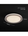 V-TAC LED Designer Domelight 30W/60W/30W Remote Contron 3in1 Dimmable Coffee Cover - 24194 - 5