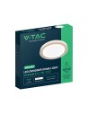 V-TAC LED Designer Domelight 30W/60W/30W Remote Contron 3in1 Dimmable Golden Cover - 24195 - 2
