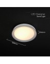 V-TAC LED Designer Domelight 30W/60W/30W Remote Contron 3in1 Dimmable Black Cover - 24197 - 5