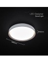 V-TAC LED Designer Domelight 30W/60W/30W Remote Contron 3in1 Dimmable Coffee Cover - 24198 - 5