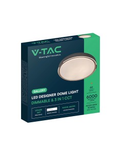 V-TAC LED Designer Domelight 30W/60W/30W Remote Contron 3in1 Dimmable Yellow Wood - 24205 - Цена | LEDs4economy 2