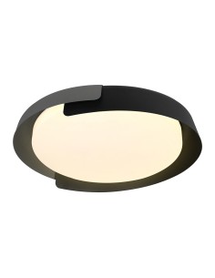 V-TAC 48W LED Decorative Ceiling Lamp (D500*H80mm) 3in1 Remote Control Dimmable Black+Grey - 24185 - Цена | LEDs4economy