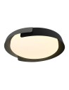 V-TAC 48W LED Decorative Ceiling Lamp (D500*H80mm) 3in1 Remote Control Dimmable Black+Grey - 24185