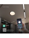 V-TAC 48W LED Decorative Ceiling Lamp (D500*H80mm) 3in1 Remote Control Dimmable White+Wood Grain - 24187 - 4