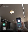 V-TAC 48W LED Decorative Ceiling Lamp (D450*H120mm) 3in1 Remote Control Dimmable Gold - 24190 - 4