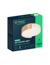 V-TAC 63W LED Decorative Ceiling Lamp (D550*H120mm) 3in1 Remote Control Dimmable White - 24192 - 2