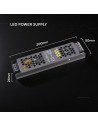 V-TAC SLIM Захранване - 75W 12V 6.25A IP20 - 24256 - 4
