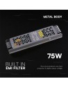 V-TAC SLIM Захранване - 75W 24V 3.5A IP20 - 24237 - 3