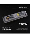 V-TAC SLIM Захранване - 120W 12V 10A IP20 - 24257 - 3