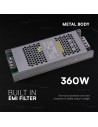 V-TAC SLIM Захранване - 360W 24V 15A IP20 - 24242 - 3