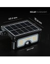 V-TAC 7W LED Соларен Прожектор 3.7V Батерия 3в1 Черно Тяло - 24341 - 5