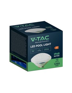 V-TAC Осветител За Басейн 12W PAR56 6500K - 217559 - Цена | LEDs4economy 2