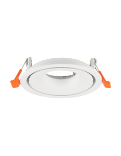 V-TAC GU10 Корпус Алумин Кръг Бял - 24222 - Цена | LEDs4economy