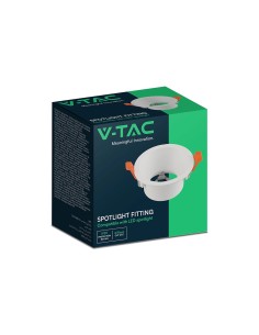 V-TAC GU10 Корпус Алумин Кръг Бял - 24223 - Цена | LEDs4economy 2