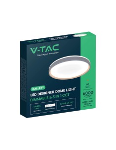V-TAC LED Designer Domelight 30W/60W/30W Remote Contron 3in1 Dimmable Wood Grain - 24201 - Цена | LEDs4economy 2