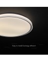 V-TAC LED Designer Domelight 30W/60W/30W Remote Contron 3in1 Dimmable Black Cover - 24202 - 4
