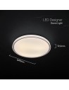 V-TAC LED Designer Domelight 30W/60W/30W Remote Contron 3in1 Dimmable Coffee Cover - 24203 - 5
