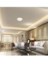 V-TAC LED Designer Domelight 30W/60W/30W Remote Contron 3in1 Dimmable Walnut Grain - 24206 - 2