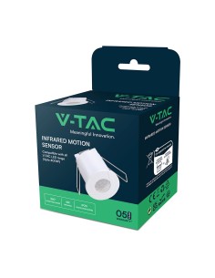 V-TAC Инфраред Сензор Бял - 24355 - Цена | LEDs4economy 2