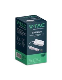 V-TAC 2в1 Инфраред Сензор За Врата Бял - 24357 - Цена | LEDs4economy 2