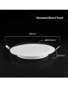 V-TAC 18W LED CREE CHIP Мини Панел Вграждане 3в1 Кръг - 78646 - 5