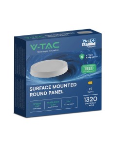 V-TAC 12W LED CREE CHIP Мини Панел Външен 3в1 Кръг - 78736 - Цена | LEDs4economy 2