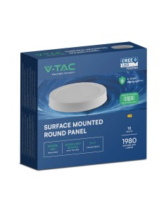 V-TAC 18W LED CREE CHIP Мини Панел Външен 3в1 Кръг - 78766 - Цена | LEDs4economy 2