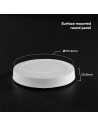V-TAC 18W LED CREE CHIP Мини Панел Външен 3в1 Кръг - 78766 - 5