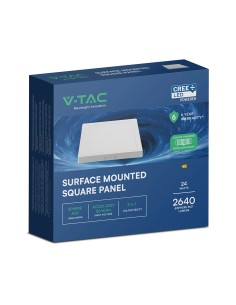 V-TAC 24W LED CREE CHIP Мини Панел Външен 3в1 Квадрат - 105146 - Цена | LEDs4economy 2