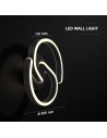 V-TAC 22W LED Декоративно Стенно Тяло 4000K Пясъчно Черно - 24290 - 5
