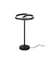 V-TAC 25W LED Декоративна Настолна Лампа (D150mm*H25mm) 4000K Пясъчно Черно - 24291