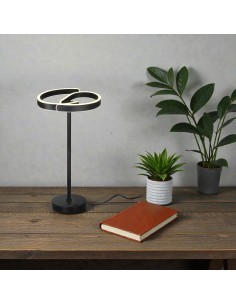 V-TAC 25W LED Декоративна Настолна Лампа (D150mm*H25mm) 4000K Пясъчно Черно - 24291 - Цена | LEDs4economy 2