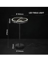 V-TAC 25W LED Декоративна Настолна Лампа (D150mm*H25mm) 4000K Пясъчно Черно - 24291 - 4