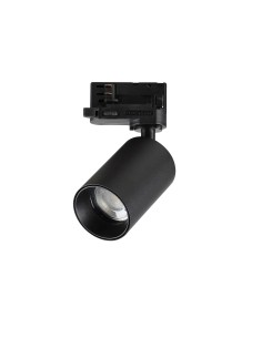 Ideal lux ® Прожектор за трипроводна шина | DYNAMITE TR 3-PHASE ROUND NERO | GU10 max 1 x 28W | IP20 - 274515 - Цена | LEDs4econ