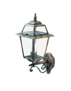 Searchlight® I Фенер New Orleans - черно злато, прозрачно стъкло, IP44 I 1 x E27 - 1521 - Цена | LEDs4economy