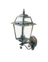 Searchlight® I Фенер New Orleans - черно злато, прозрачно стъкло, IP44 I 1 x E27 - 1521