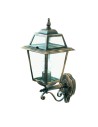 Searchlight® I Фенер New Orleans - черно злато, прозрачно стъкло, IP44 I 1 x E27 - 1521 - 2