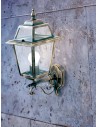 Searchlight® I Фенер New Orleans - черно злато, прозрачно стъкло, IP44 I 1 x E27 - 1521 - 5