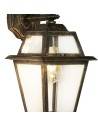 Searchlight® I Фенер New Orleans - черно злато, прозрачно стъкло, IP44 I 1 x E27 - 1522 - 3