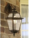Searchlight® I Фенер New Orleans - черно злато, прозрачно стъкло, IP44 I 1 x E27 - 1522 - 5