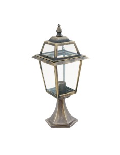 Searchlight® I Градински стълб New Orleans - алуминий, черно злато и стъкло, IP44 I 1 x E27 - 1524 - Цена | LEDs4economy 2