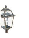 Searchlight® I Градински стълб New Orleans - алуминий, черно злато и стъкло, IP44 I 1 x E27 - 1524 - 3