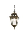 Searchlight® I Висящ фенер New Orleans, черно злато и стъкло, IP44 I 1 x E27 - 1526