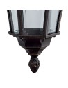 Searchlight® I Фенер Capri - алуминий, рустик кафяво и стъкло, IP44 I 1 x E27 - 1563 - 3