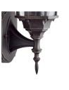 Searchlight® I Фенер Capri - алуминий, рустик кафяво и стъкло, IP44 I 1 x E27 - 1565 - 3