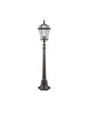 Searchlight® I Градински стълб Capri - алуминий, рустик кафяв и стъкло, IP23 I 1 x E27 - 1568