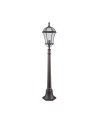 Searchlight® I Градински стълб Capri - алуминий, рустик кафяв и стъкло, IP23 I 1 x E27 - 1568 - 2